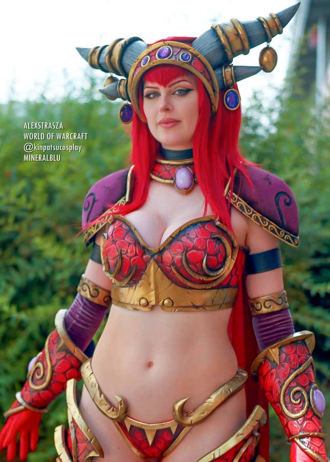 Alexstrasza the Life-Binder cosplay from World of Warcraft.