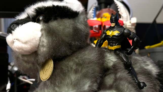 Ride, tiny Batman, ride. 