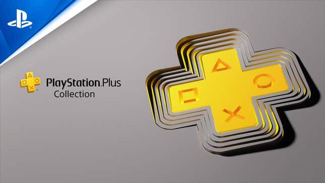 It's an image of the PlayStation Plus Collection, with gold PlayStation buttons on the right side.